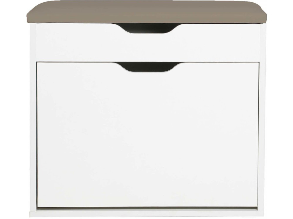 Schuhschrank "Wade" - 60 x 23.8 x 68 cm - Weiß
