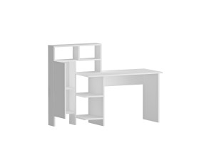Holzschreibtisch "Bugra" - 135 x 60 x 111 cm - Weiß