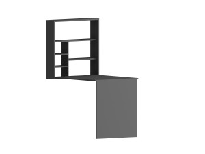 Holzschreibtisch "Sedir" - 90 x 59 x 154 cm - Anthrazit