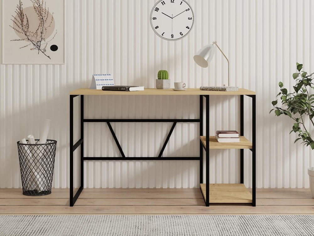 Holzschreibtisch „Caste“ – 120 x 60 x 74 cm – Beige