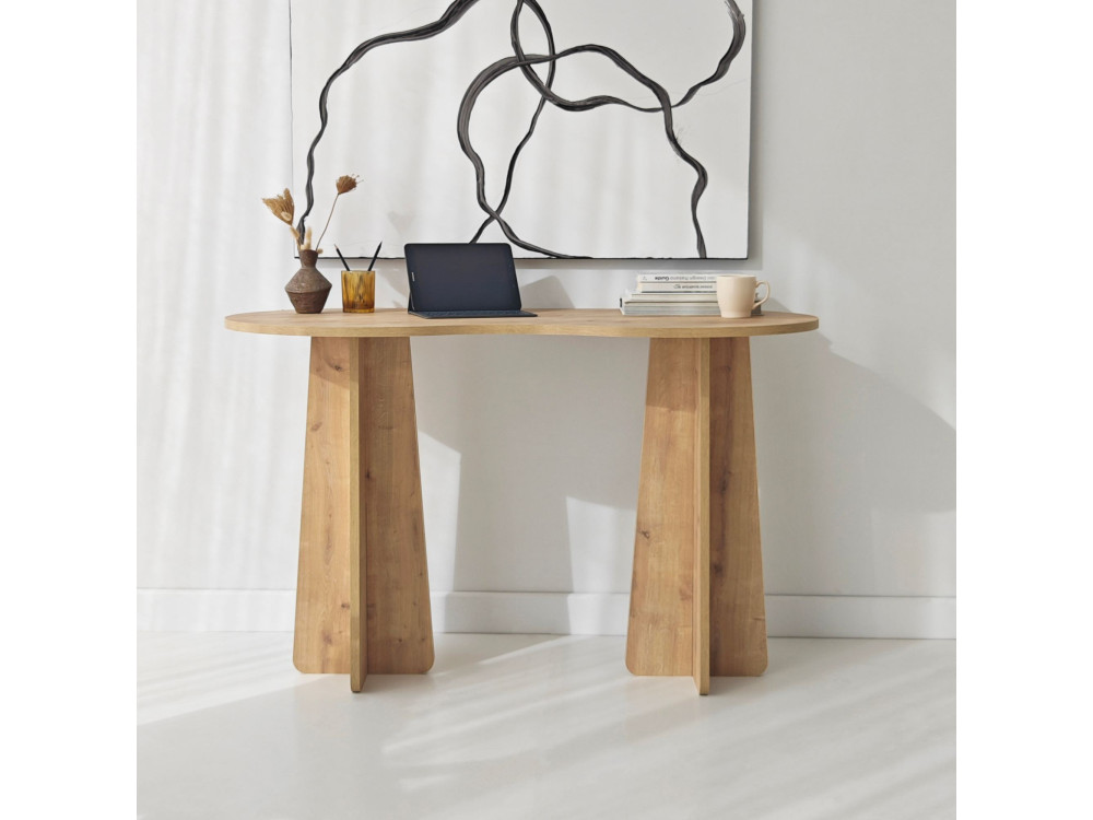 Holzschreibtisch "infini" 120 x 60 x 75 cm - Saphir-Eiche