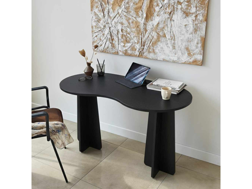 Holzschreibtisch "infini" 120 x 60 x 75 cm - Schwarz