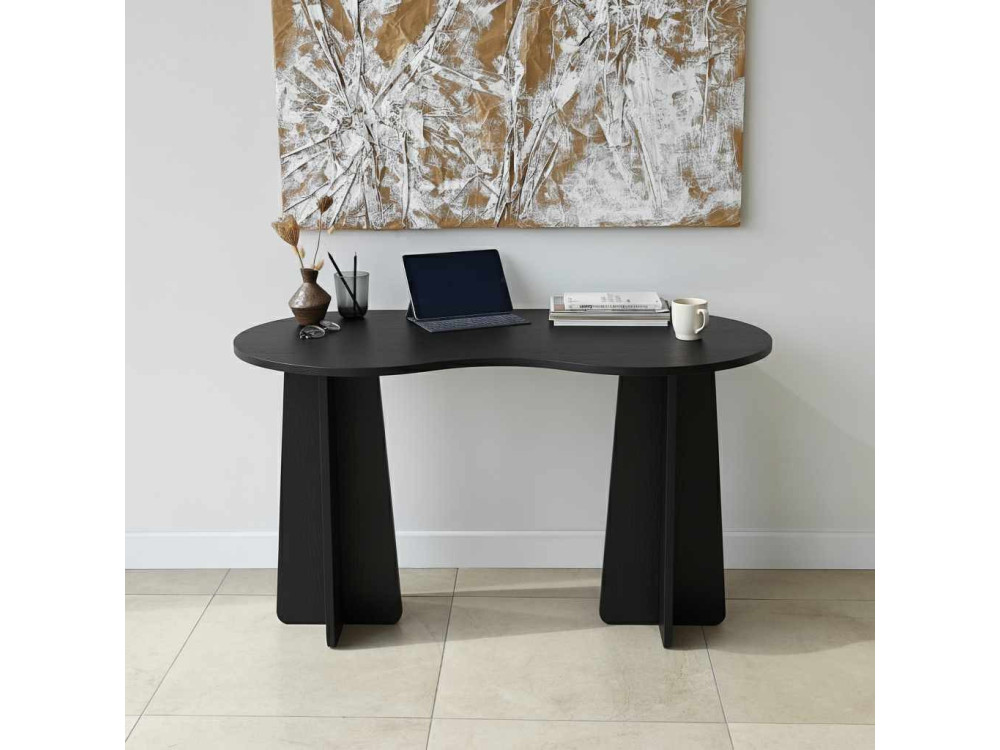 Holzschreibtisch "infini" 120 x 60 x 75 cm - Schwarz