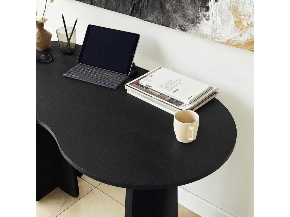 Holzschreibtisch "infini" 120 x 60 x 75 cm - Schwarz