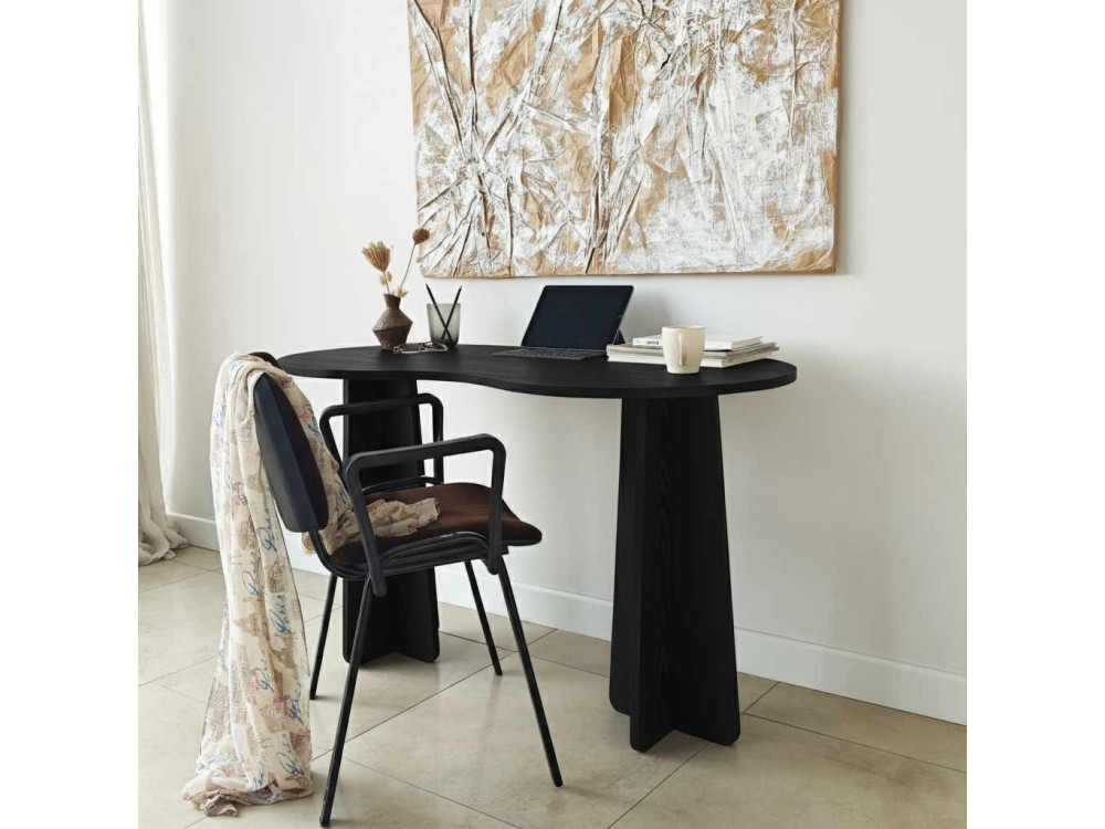 Holzschreibtisch "infini" 120 x 60 x 75 cm - Schwarz