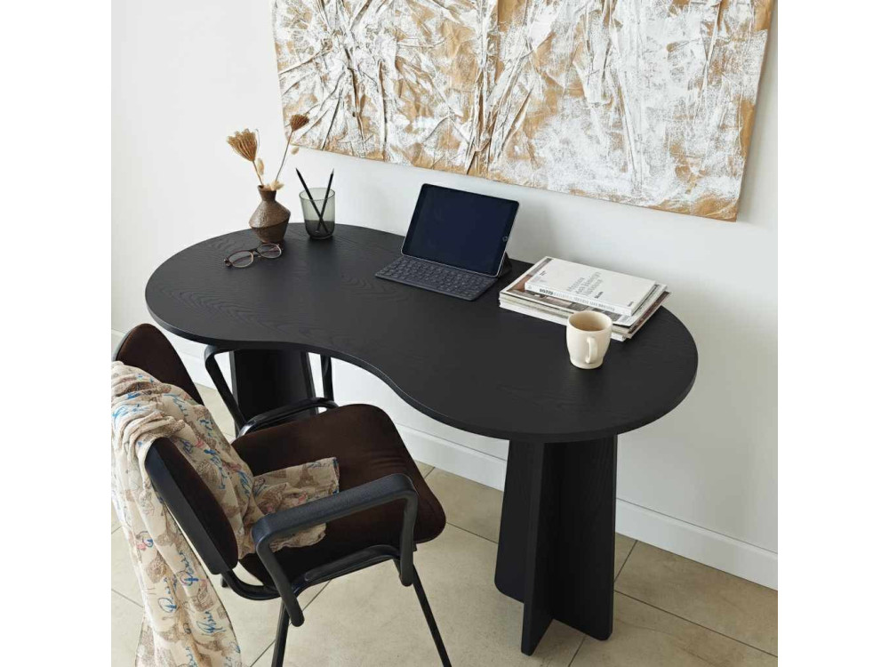 Holzschreibtisch "infini" 120 x 60 x 75 cm - Schwarz