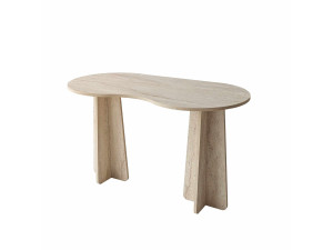 Holzschreibtisch "infini" 120 x 60 x 75 cm - Travertin
