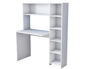 Holzschreibtisch "Haham" 113 x 40 x 142 cm - Weiß