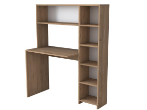 Holzschreibtisch "Haham" 113 x 40 x 142 cm - Eiche