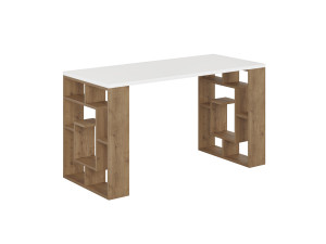Holzschreibtisch "Maze" 140 x 60 x 75 cm - Weiß