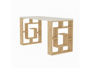 Holzschreibtisch "Maze" 140 x 60 x 75 cm - Weiß