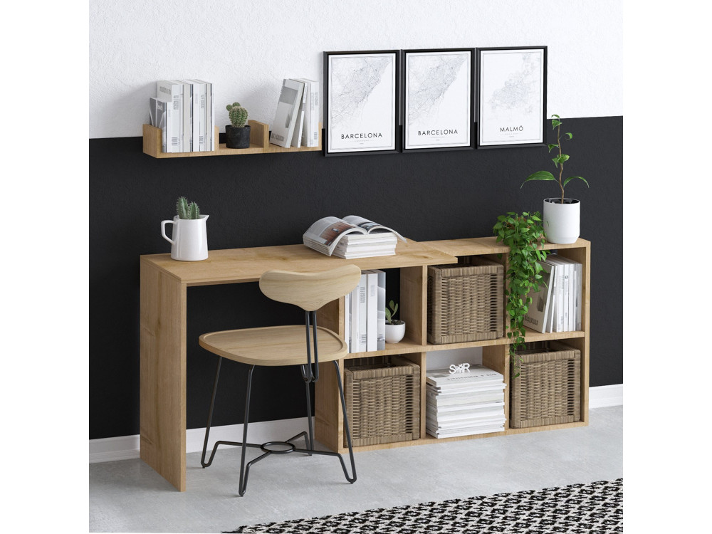 Holzschreibtisch "Blake" 74 x 45 x 145 cm - Eiche
