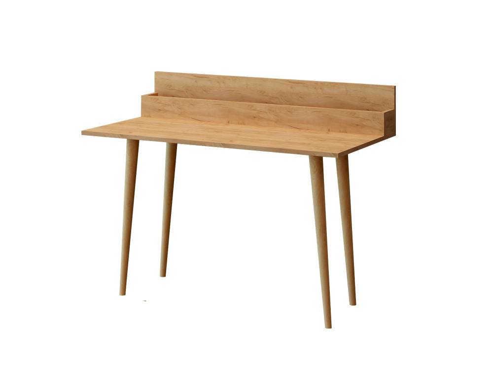 Schreibtisch mit Holzregal "Rammi" - 100 x 60 x 94 cm - Braun