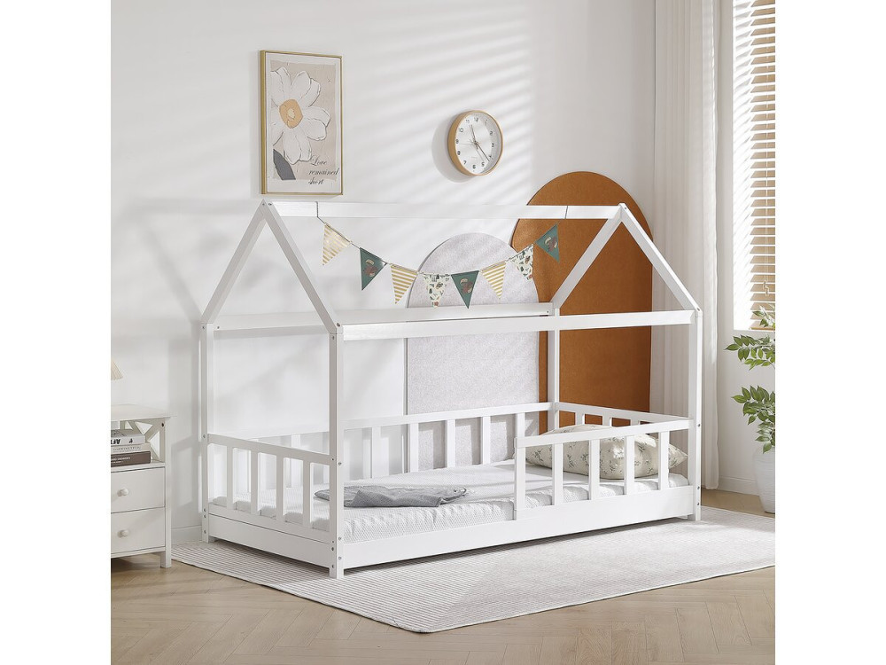 Kabinenbett „Mila“ – 90 x 190 cm – Weiß