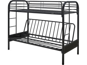 Hochbett "POLO" - 90 x 190 cm - Schwarz