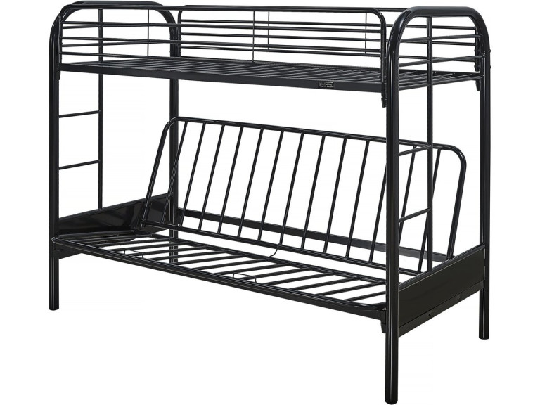 Hochbett "POLO" - 90 x 190 cm - Schwarz
