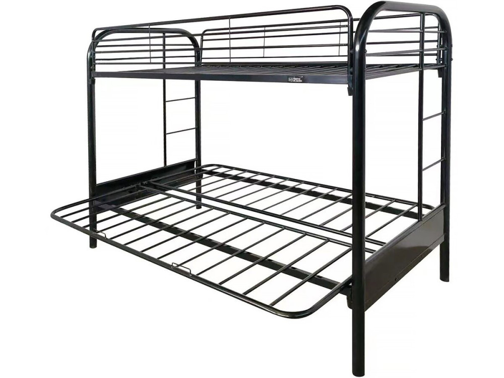 Hochbett "POLO" - 90 x 190 cm - Schwarz