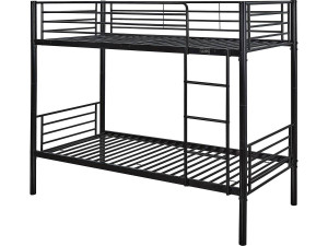 Stockbett  "ADAM" - Metal - Schwarz Couleur Taupe