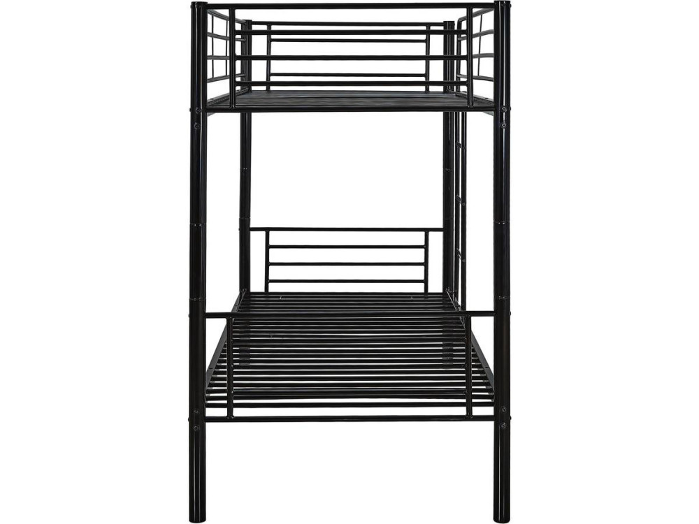 Etagenbett "ADAM" - 90 x 190 cm - Metall - Taupe