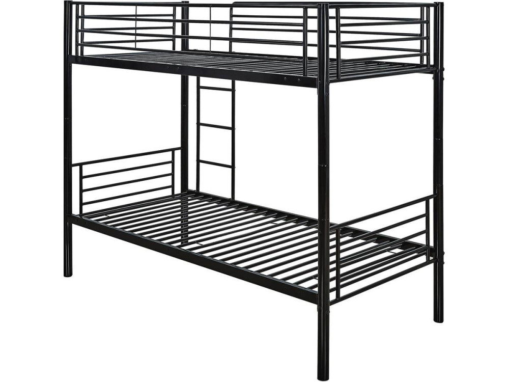 Etagenbett "ADAM" - 90 x 190 cm - Metall - Taupe