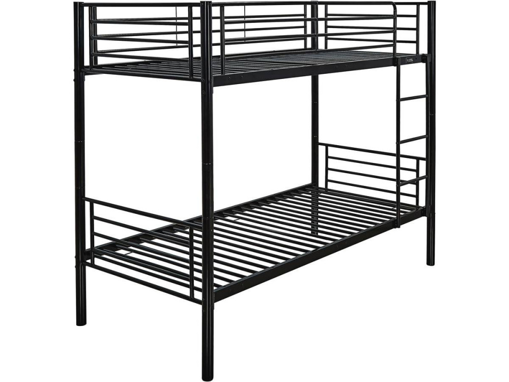 Etagenbett "ADAM" - 90 x 190 cm - Metall - Taupe