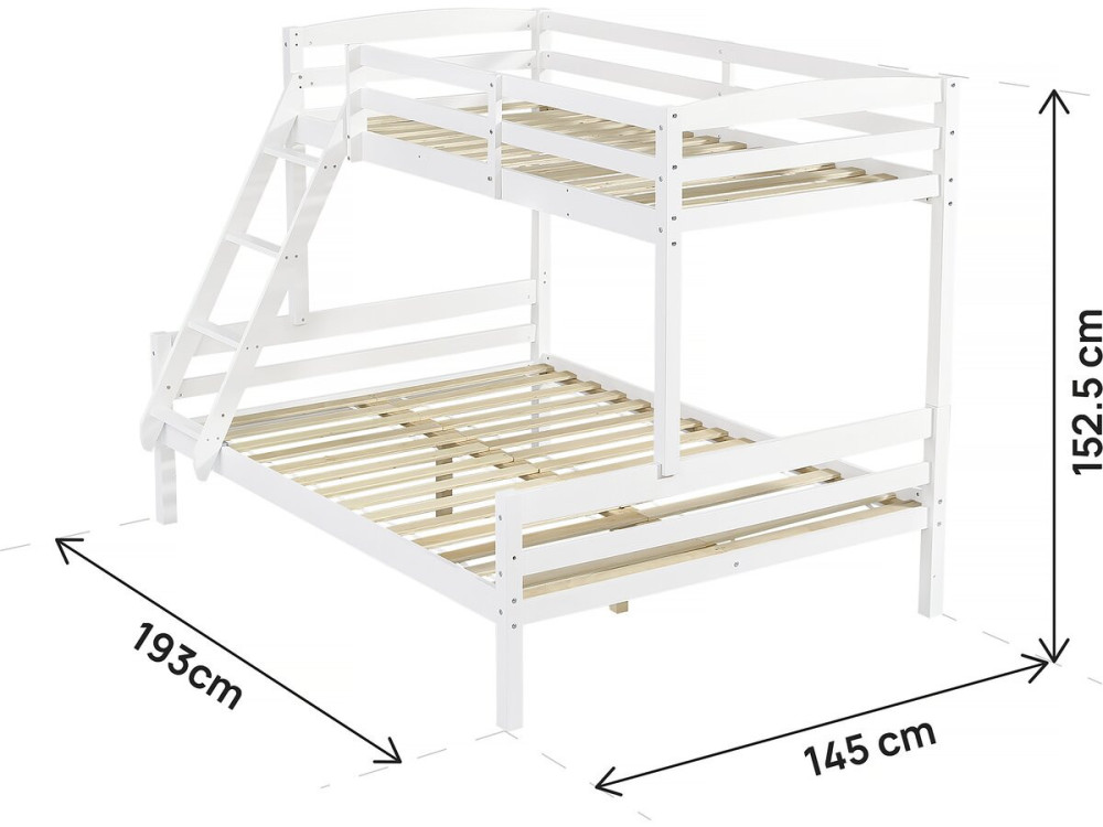 Kinder-Etagenbett "Lea" - Weiß