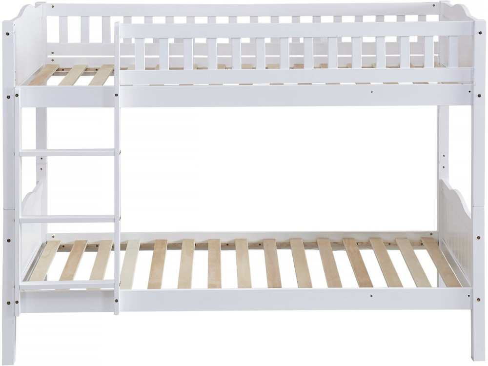 Kinder-Etagenbett "Gabriel" - Holz - Weiß - 90 x 190 cm