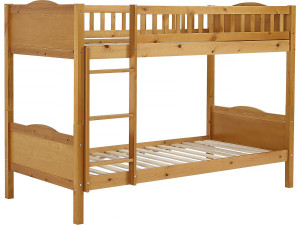 Etagenbett „Gabriel“ aus Holz – 90 x 190 cm – Braun