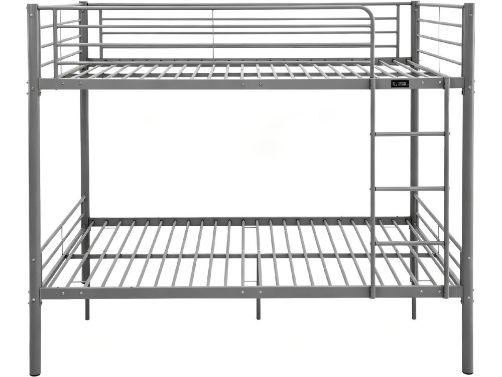 Doppelstockbett mit Bettkasten inklusive "Adam" - 140 x 190 cm - Grau