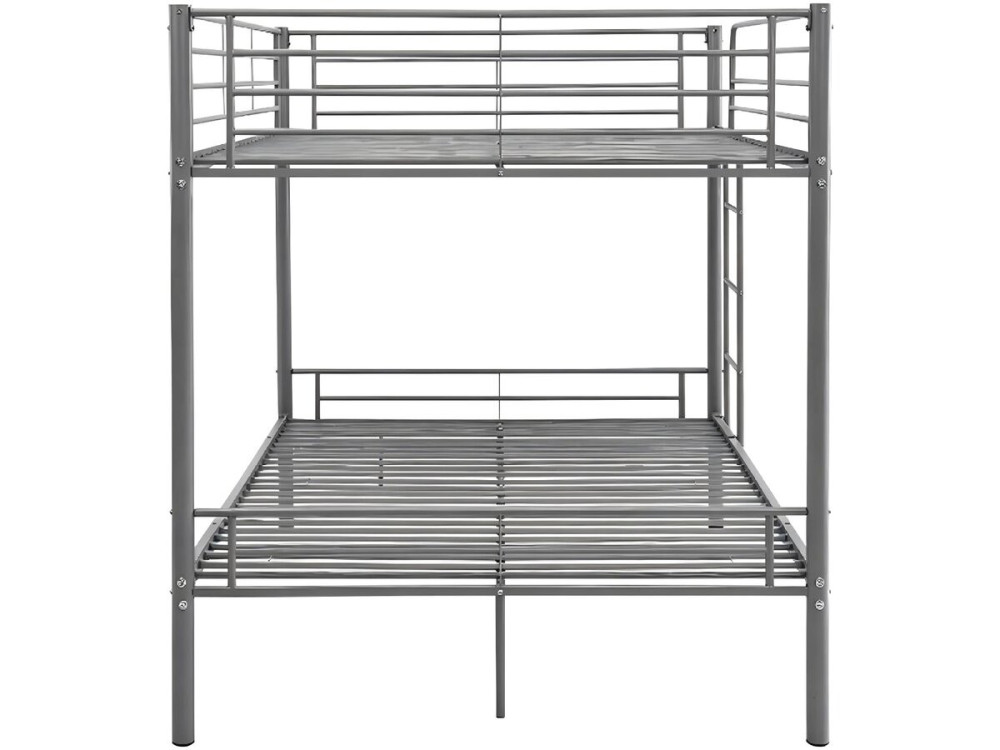 Doppelstockbett mit Bettkasten inklusive "Adam" - 140 x 190 cm - Grau