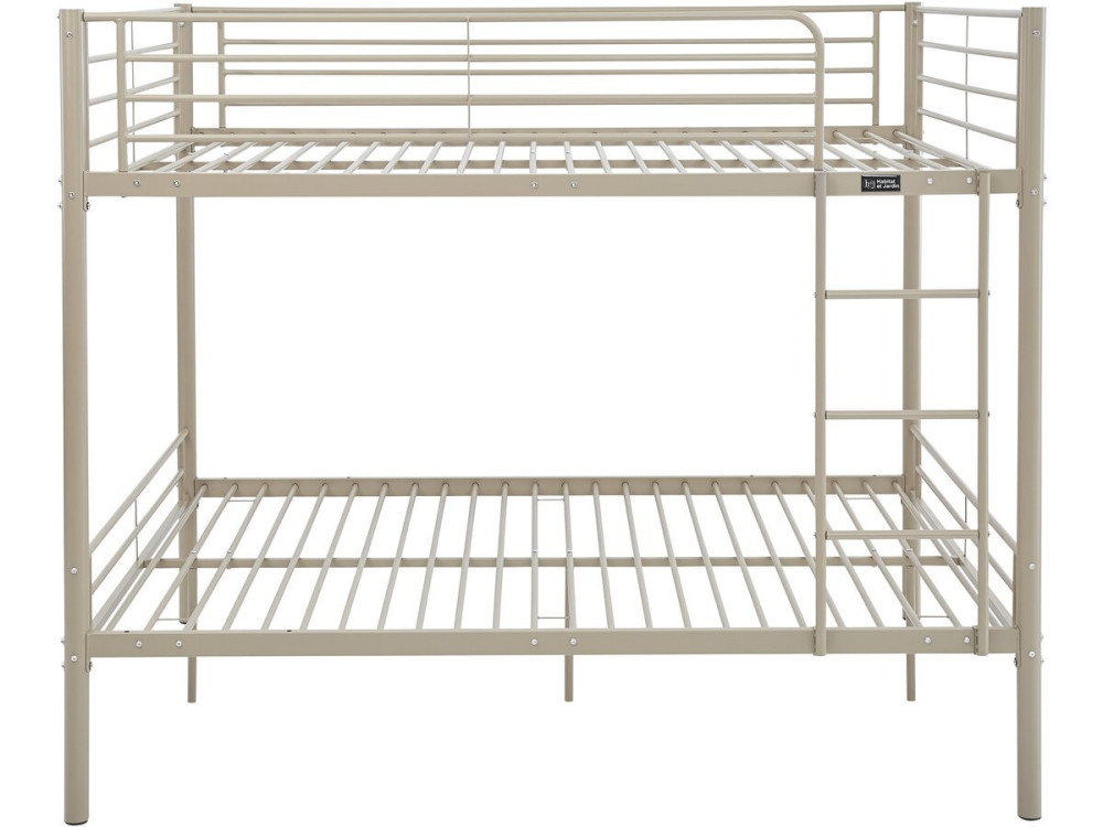 Doppelstockbett mit Bettkasten "Adam" - 140 x 190 cm - Taupe