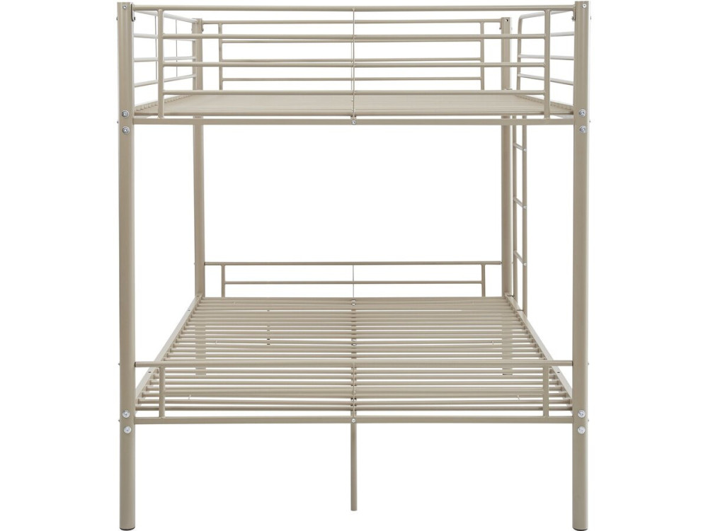 Doppelstockbett mit Bettkasten "Adam" - 140 x 190 cm - Taupe