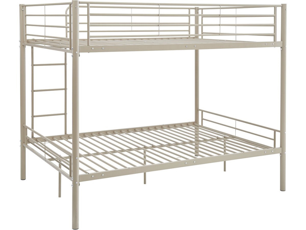 Doppelstockbett mit Bettkasten "Adam" - 140 x 190 cm - Taupe