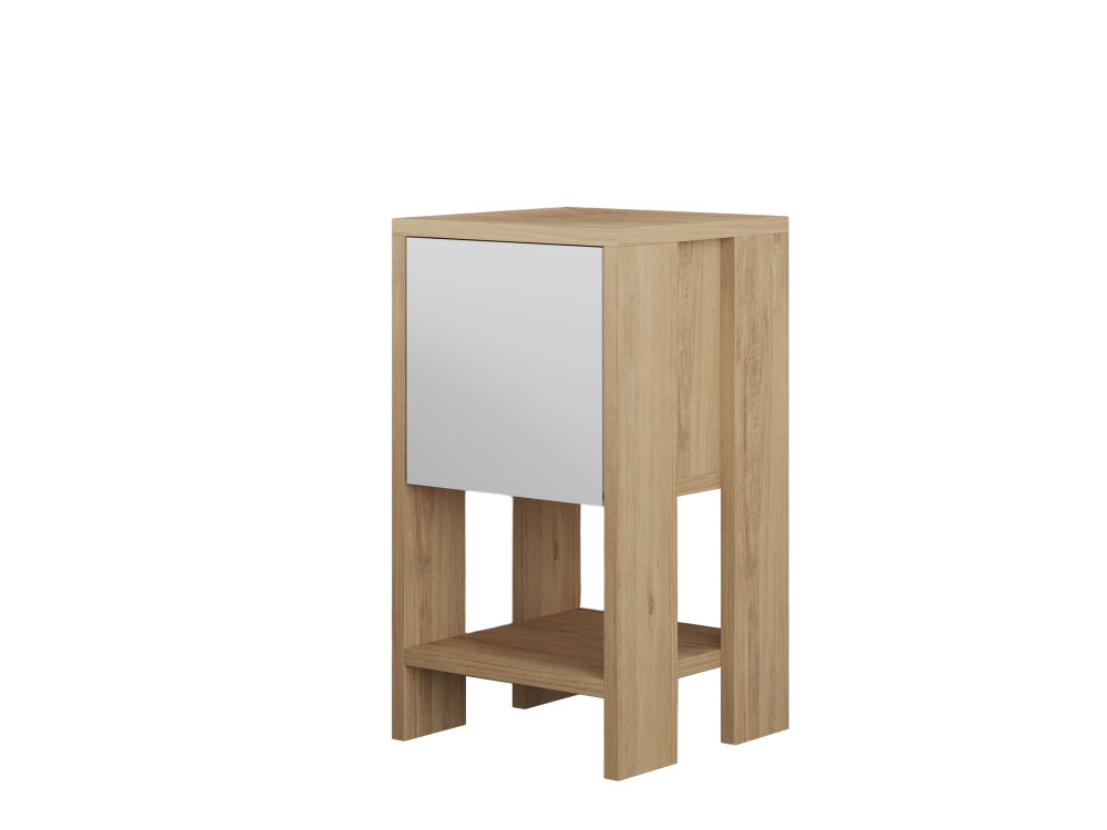 Nachttisch aus Holz "Ema" 30 x 30 x 55 cm - Saphir-Eiche