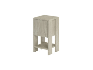 Nachttisch aus Holz "Ema" 30 x 30 x 55 cm - Travertin