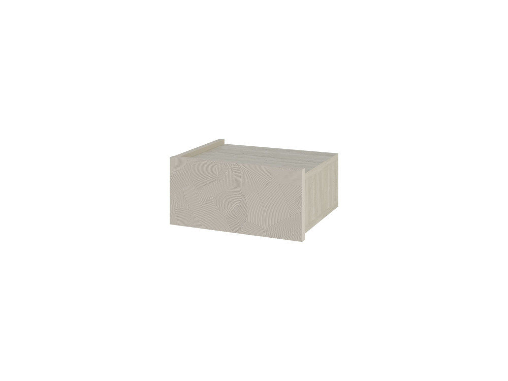 Nachttisch aus Holz "Onda" - 38 x 31 x 18 cm - Beige