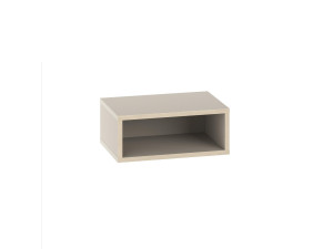 Nachttisch mit LED-Beleuchtung aus Holz "Brik" - 45 x 30 x 18 cm - Sandstein