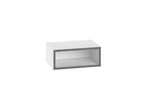 Nachttisch mit LED-Beleuchtung aus Holz "Brik" - 45 x 30 x 18 cm - Weiß