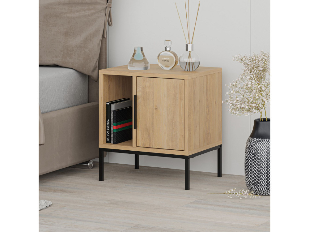 Nachttisch aus Holz "Glynn" - 45 x 35 x 50 cm - Braun