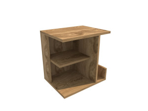 Nachttisch aus Holz "Karamira" - 45 x 35 x 45 cm - Braun