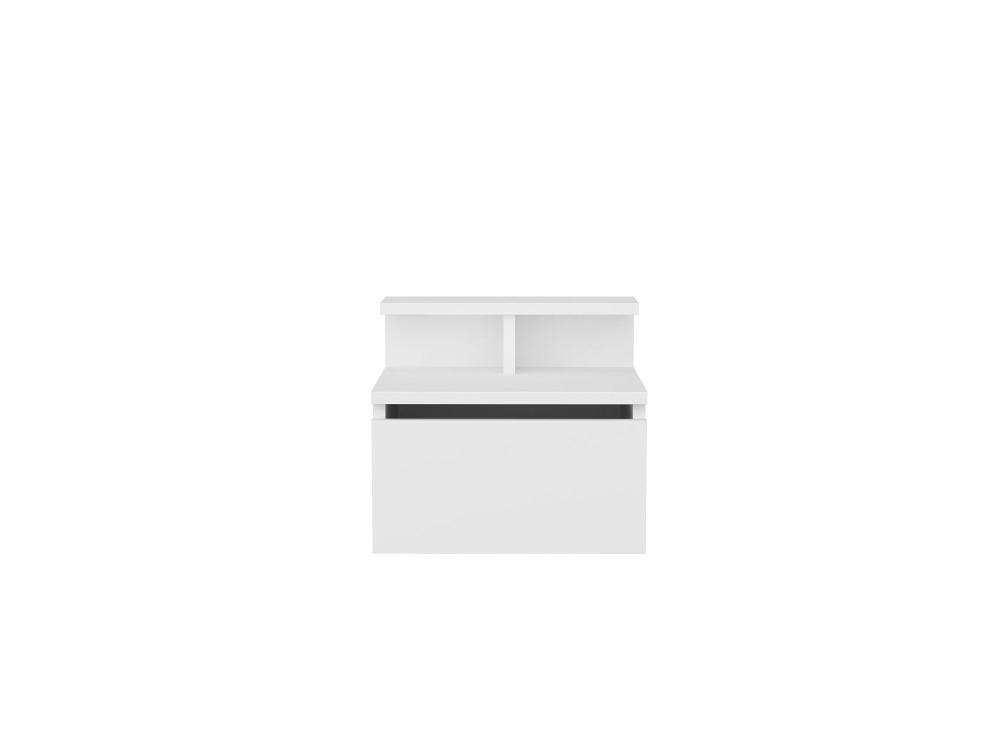 Wand-Nachttisch aus Holz "Alice" - 40 x 32 x 35 cm - Weiß