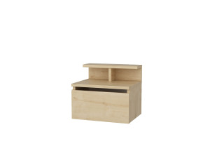 Wand-Nachttisch aus Holz "Alice" - 40 x 32 x 35 cm - Beige