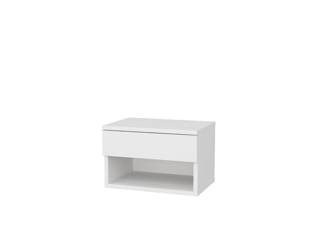 Nachttisch aus Holz "Jamot" - 45 x 29 x 32 cm - Weiß