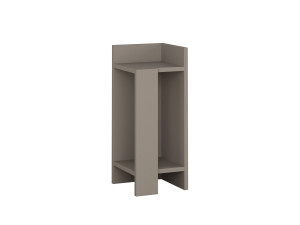 Nachttisch aus Holz "Elos Right" - 25 x 27 x 60 cm - Helles Mokka