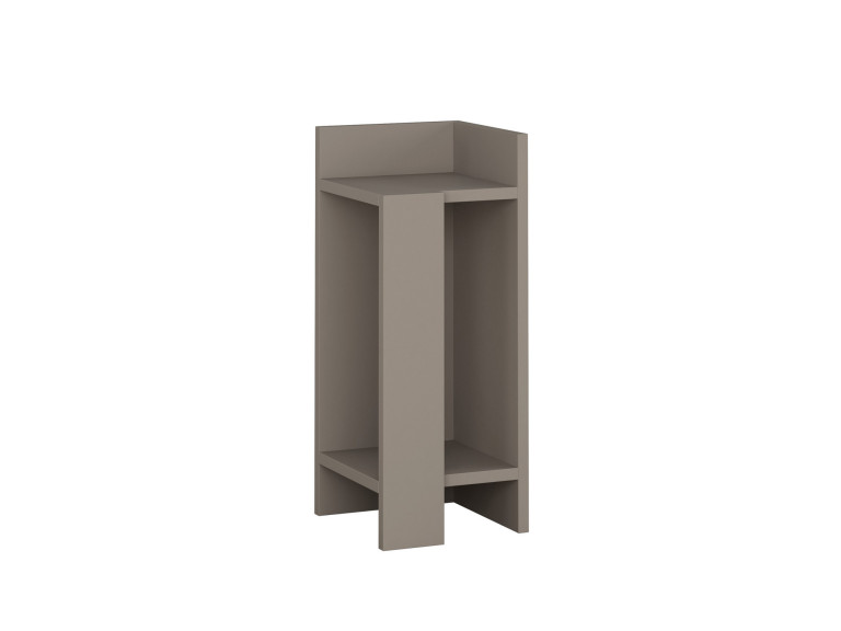 Nachttisch aus Holz "Elos Right" - 25 x 27 x 60 cm - Helles Mokka