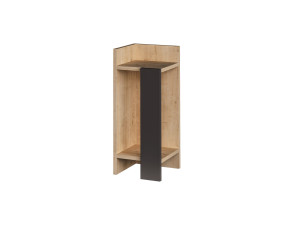 Nachttisch aus Holz "Elos Left" - 25 x 27 x 60 cm - Beige