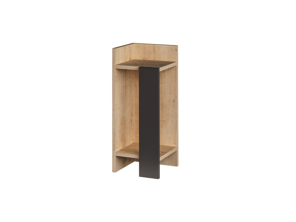 Nachttisch aus Holz "Elos Left" - 25 x 27 x 60 cm - Beige