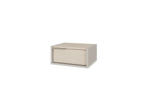Wand-Nachttisch aus Holz "Eco" - 40 x 30 x 19 cm - Sandstein