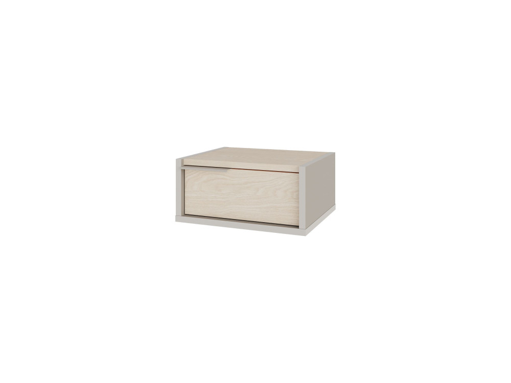 Wand-Nachttisch aus Holz "Eco" - 40 x 30 x 19 cm - Sandstein