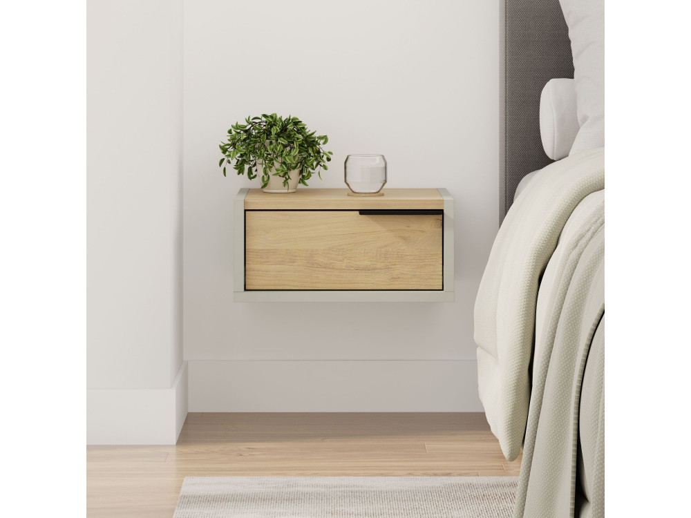 Wand-Nachttisch aus Holz "Eco" - 40 x 30 x 19 cm - Grün